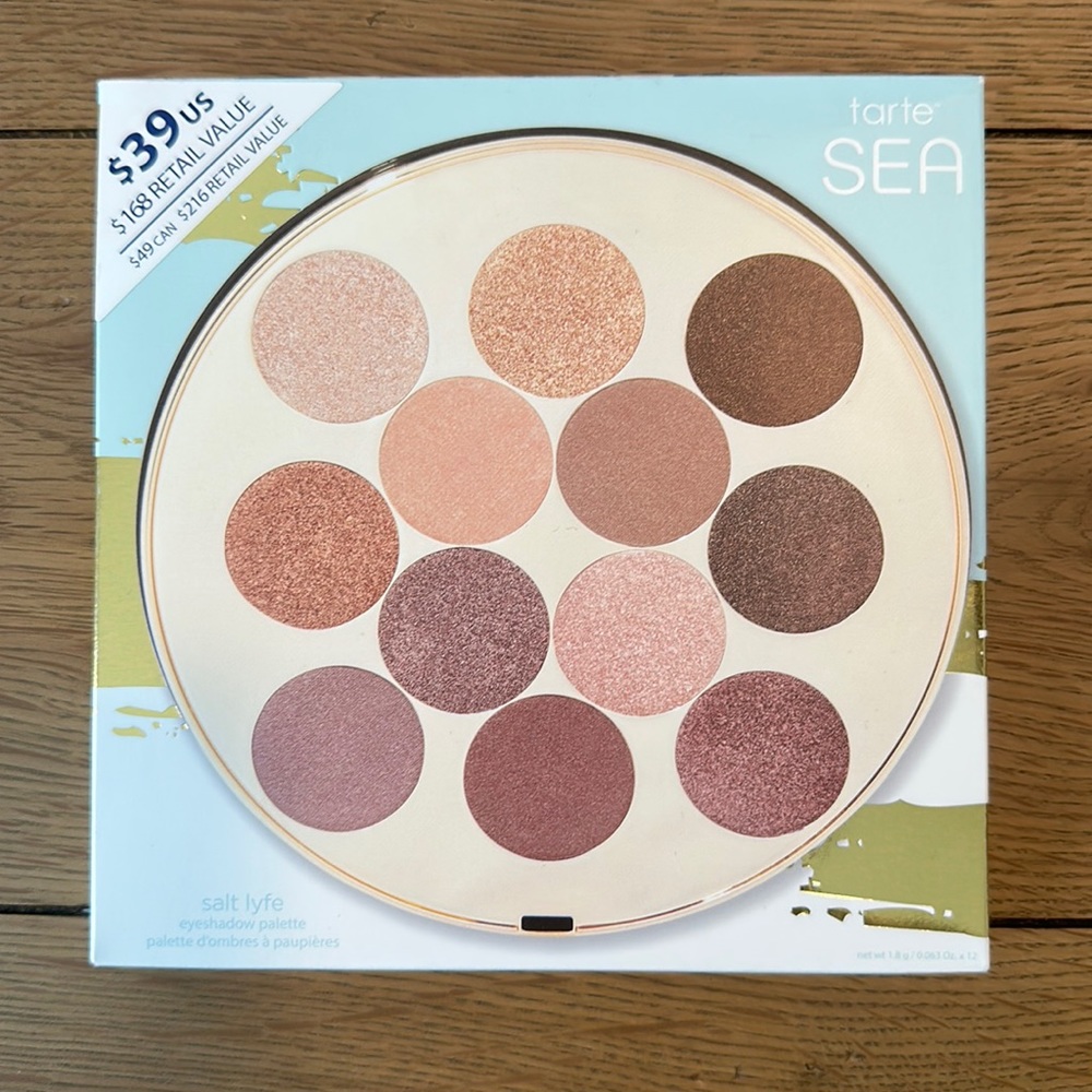 Tarte Sea Salt Lyfe Eyeshadow Palette BRAND NEW NEVER USED